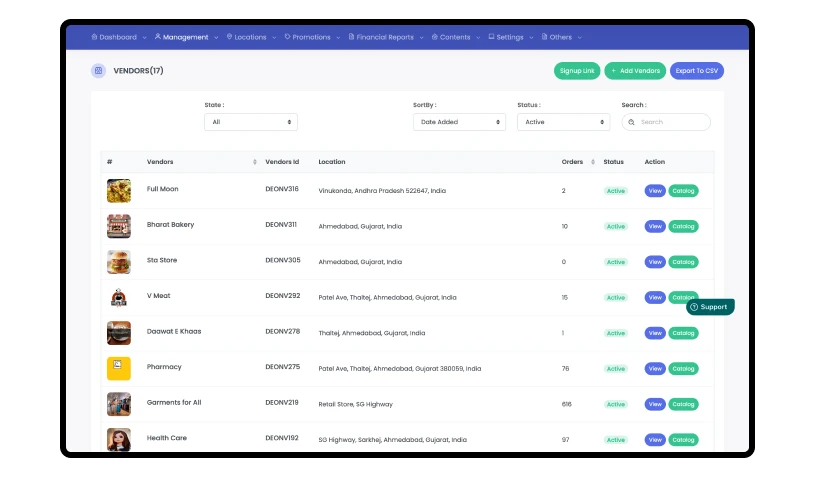 Online Delivery System Software Admin Panel